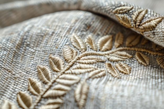 detal haftu na płótnie